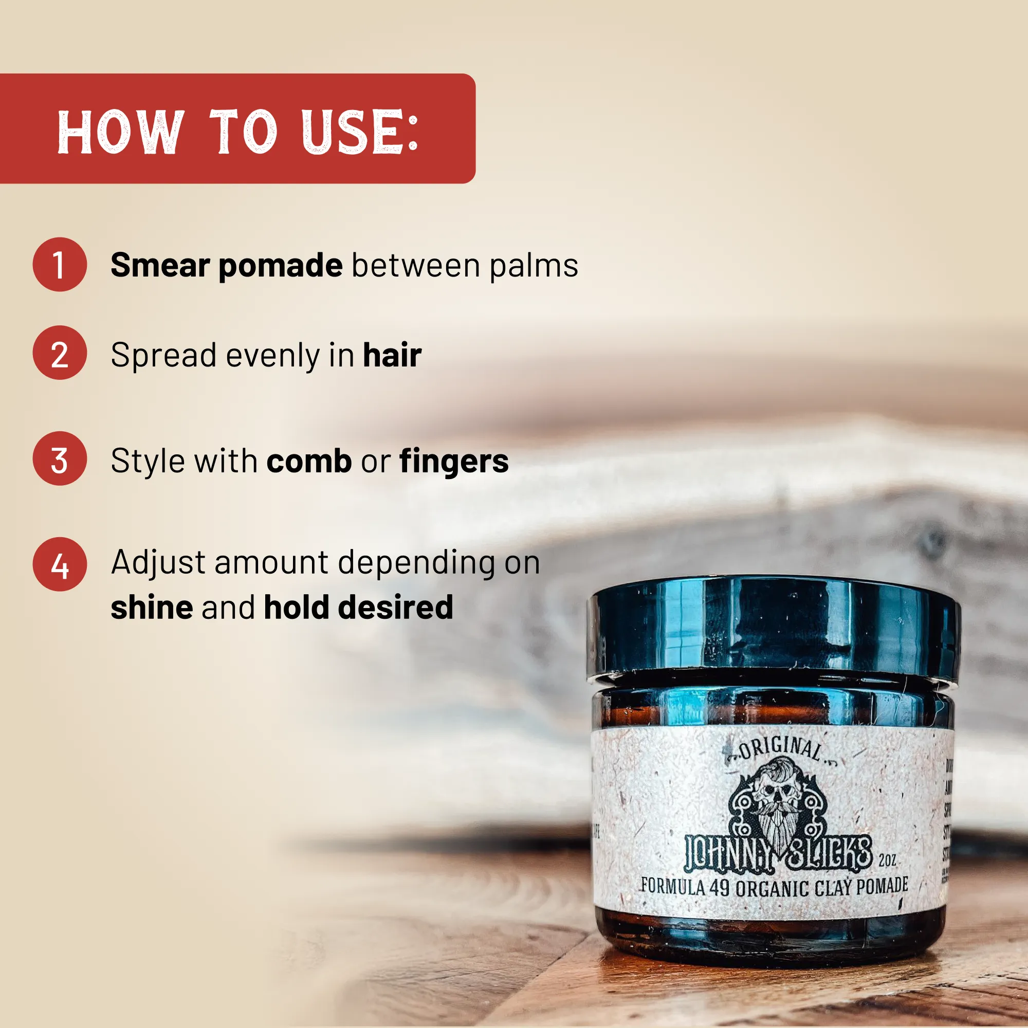 Formula 49 Organic Clay Pomade